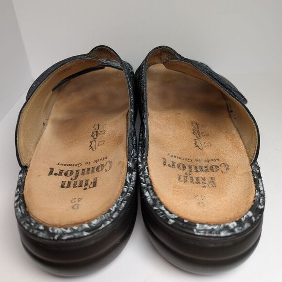 Finn Comfort Sansibar Black & White Floral Sandals Womens 42 EU Wide 10.5/11 US - Picture 4 of 7